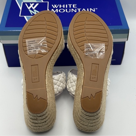 White Mountain Yoyo Woven Wedges 7.5M - Picture 5 of 8